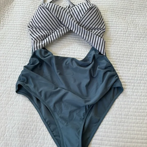 NWOT Eomenie Women's One Piece Swimsuits Tummy Control XL - Picture 3 of 6